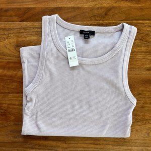 NWT JCrew lavender tank top - super soft, lightweight waffle knit